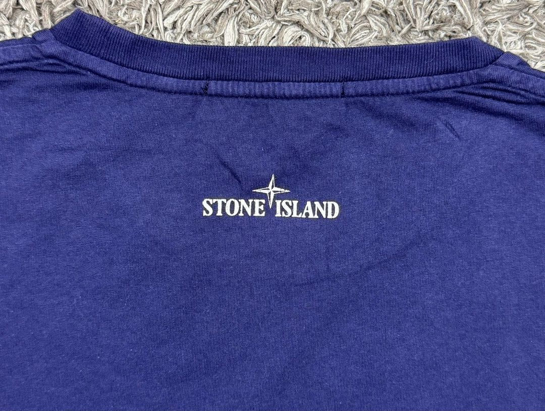Stone Island T-shirt con stampa laterale