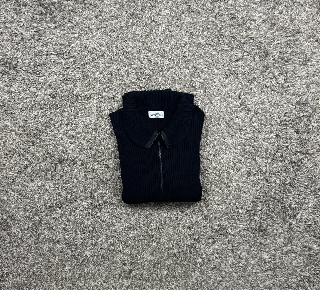 Stone Island maglione in cotone full zip