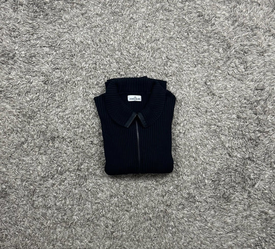 Stone Island maglione in cotone full zip