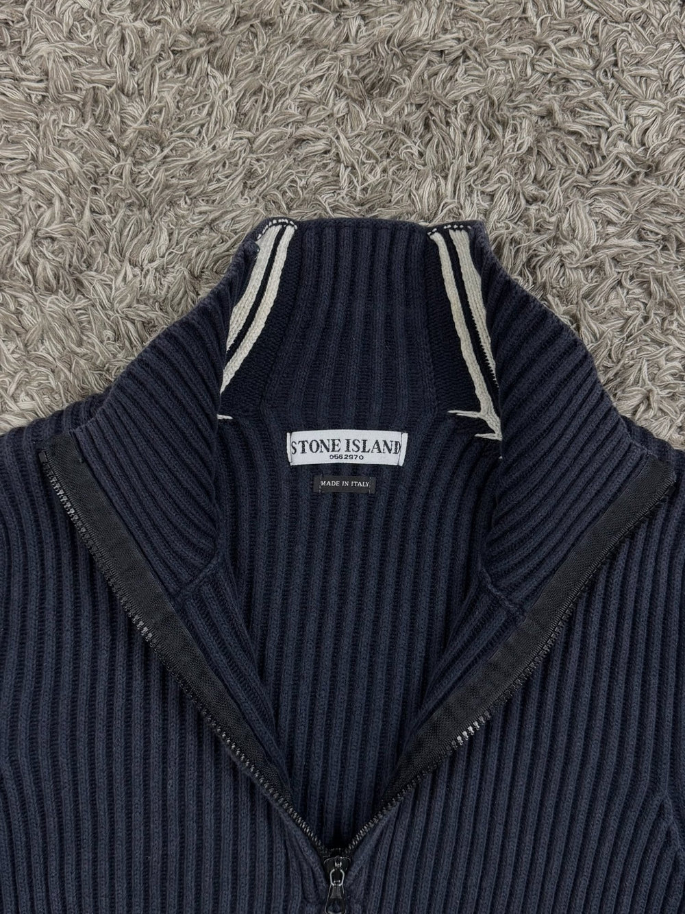 Stone Island maglione a coste in cotone
