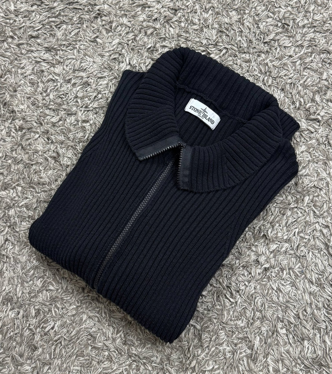 Stone Island maglione in cotone full zip