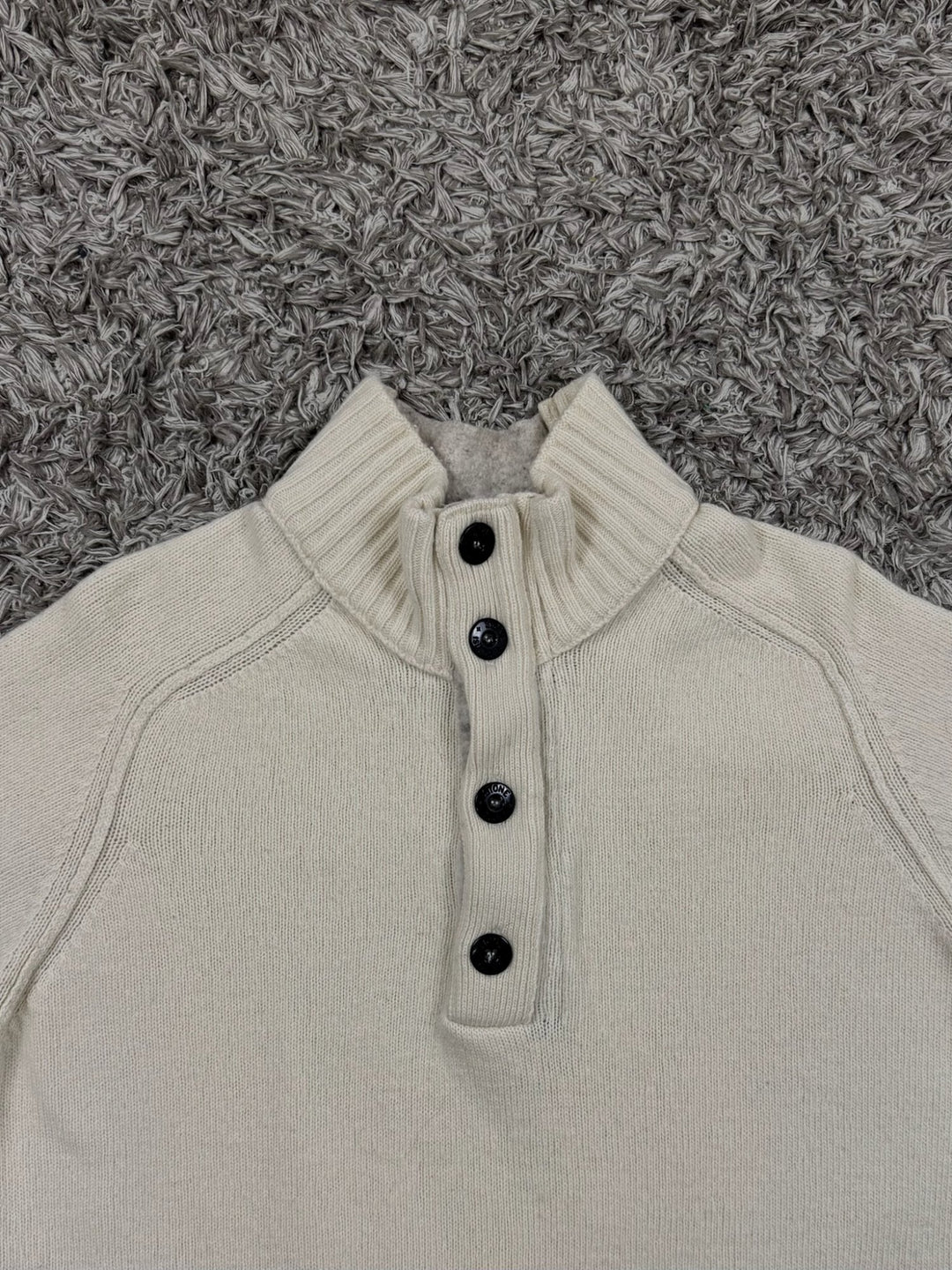 Stone Island maglione half zip in lana