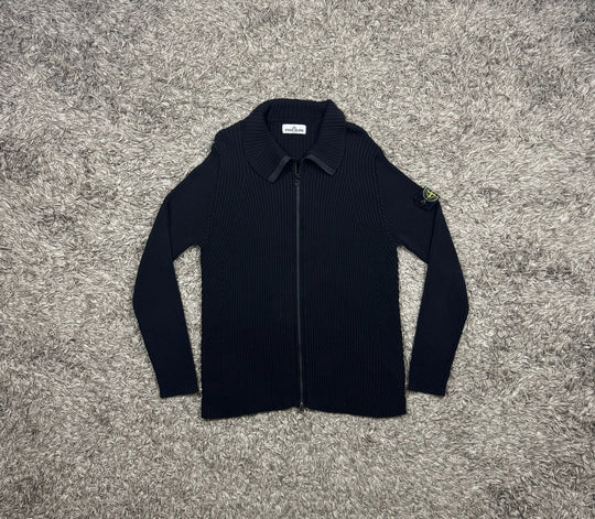 Stone Island maglione in cotone full zip