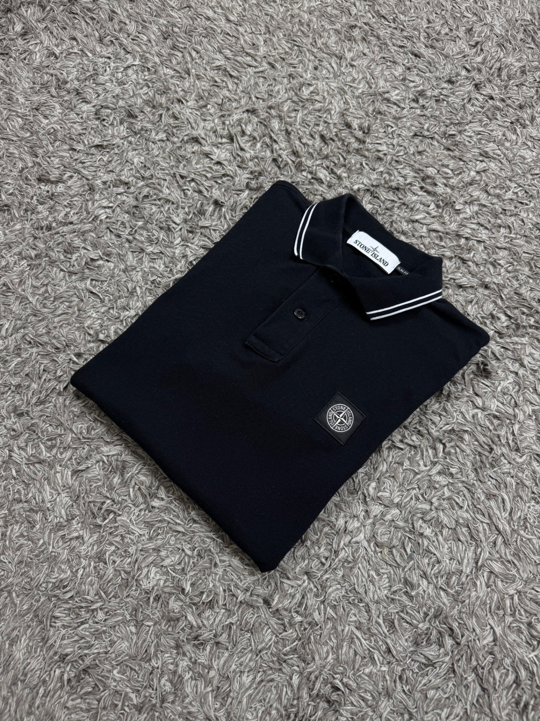 Stone Island polo dettagli bianchi