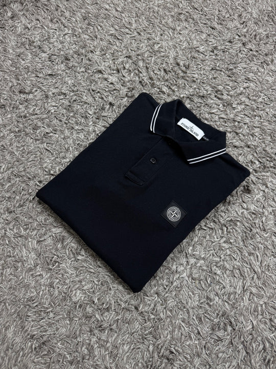 Stone Island polo dettagli bianchi