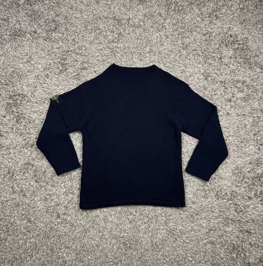 Stone Island maglione in lana collo a v