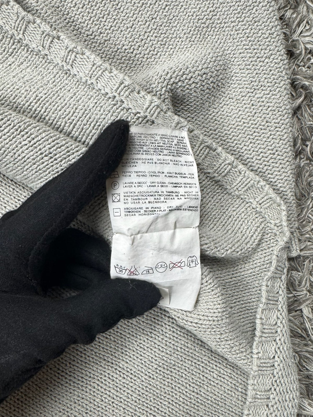Stone Island maglione in cotone vintage collo a v