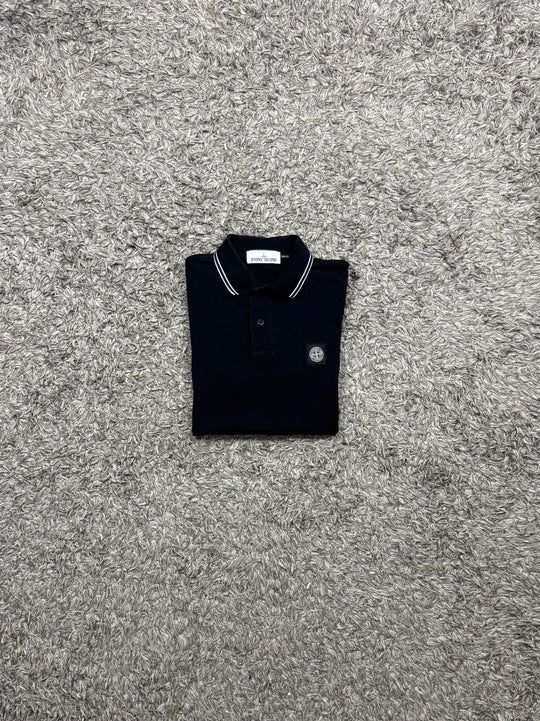 Stone Island polo dettagli bianchi