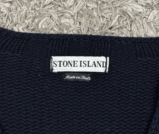 Stone Island maglione in lana collo a v