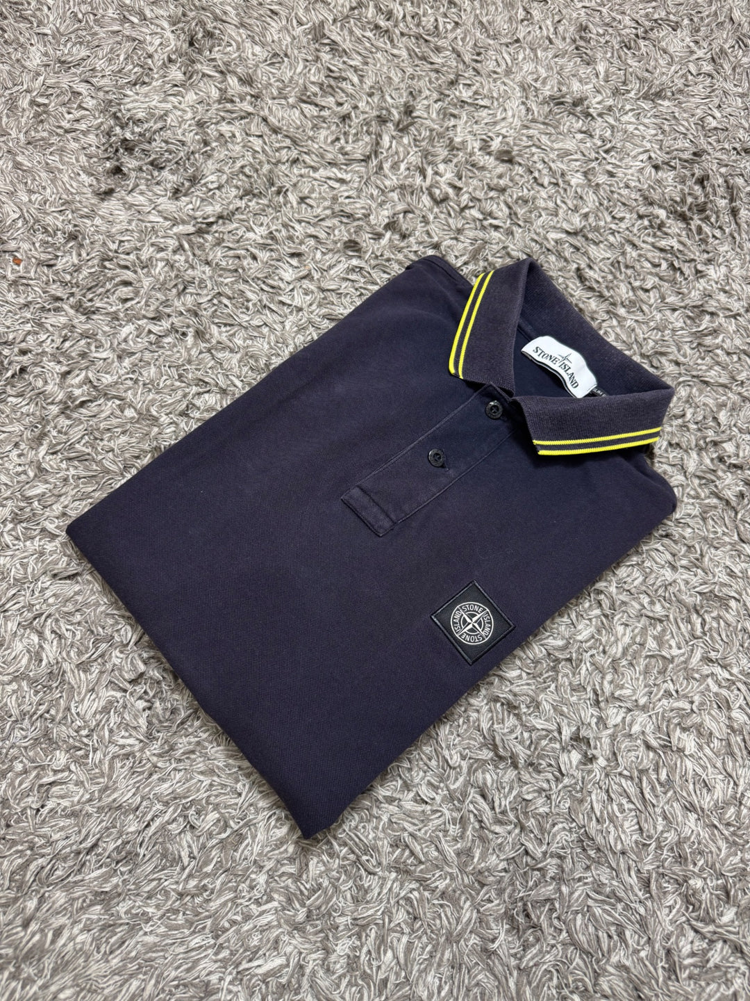 Stone Island polo dettagli gialli
