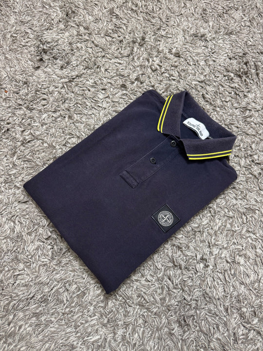 Stone Island polo dettagli gialli