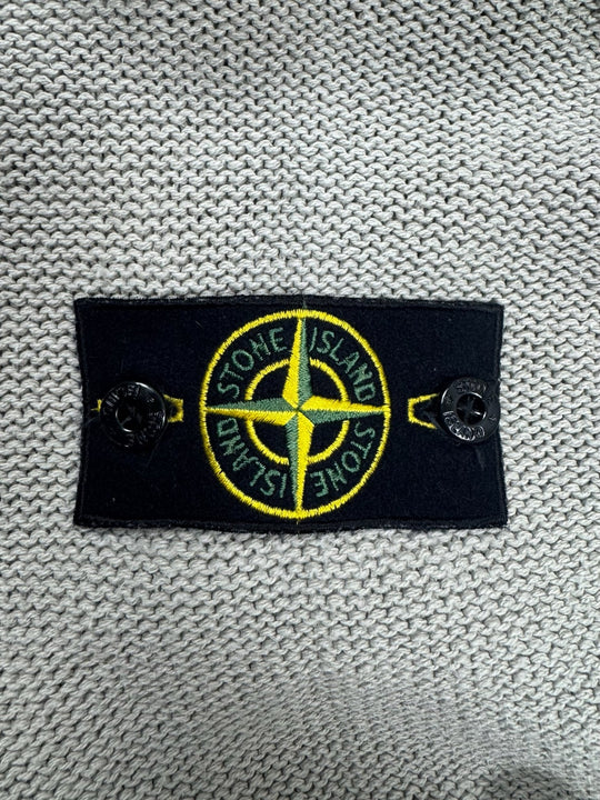 Stone Island maglione in cotone vintage collo a v