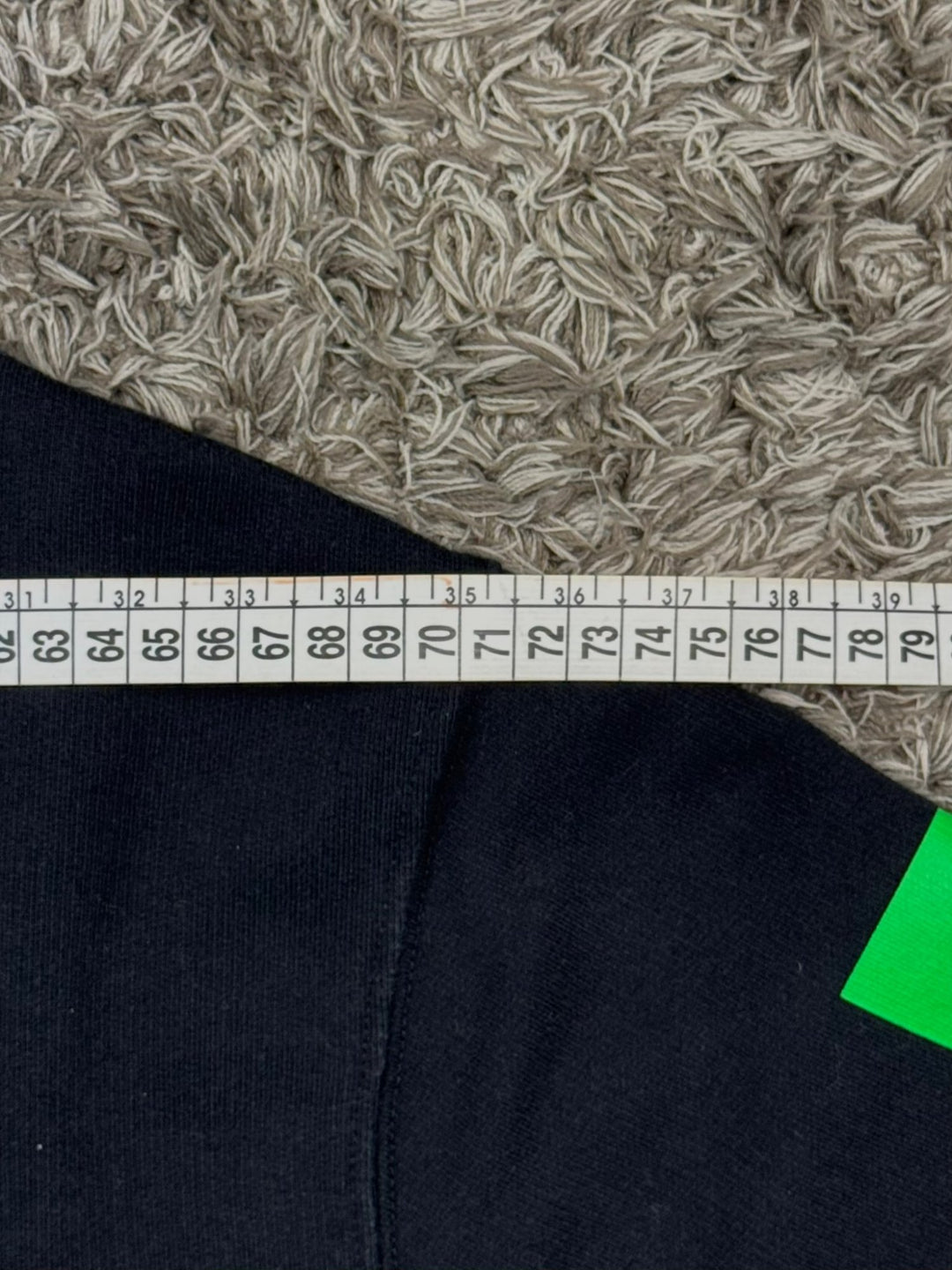 Off White felpa girocollo dettagli verdi