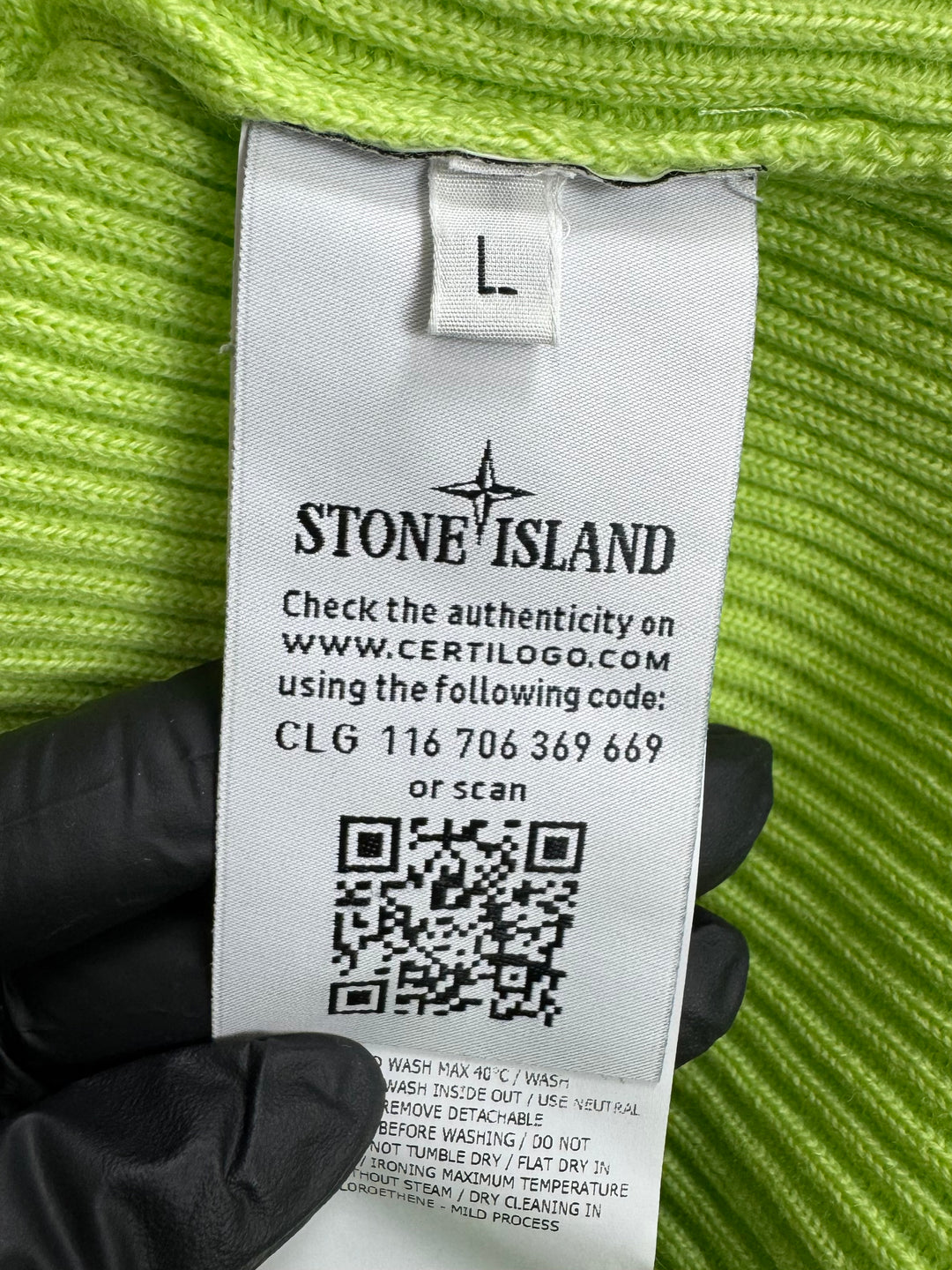 Stone Island maglione lana collo alto