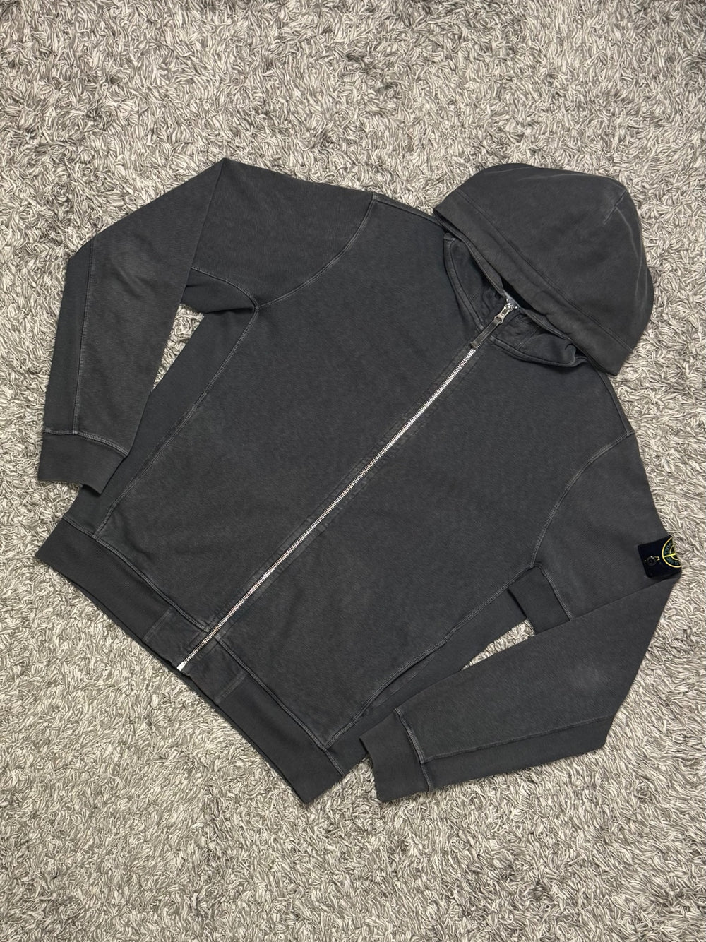 Stone Island felpa con cappuccio zip e cappuccio