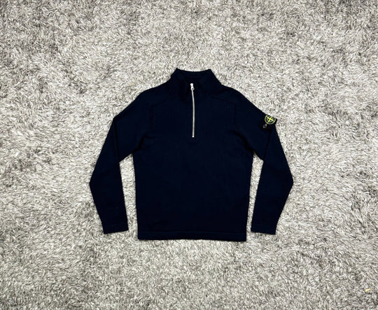 Stone Island maglione in lana half zip