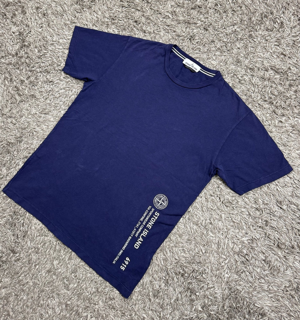 Stone Island T-shirt con stampa laterale