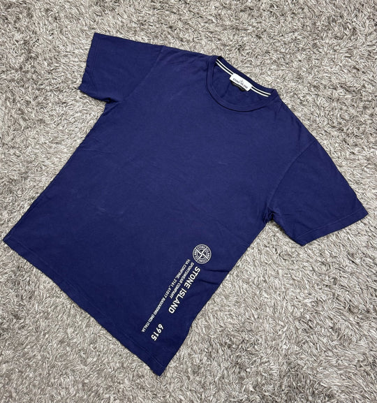 Stone Island T-shirt con stampa laterale