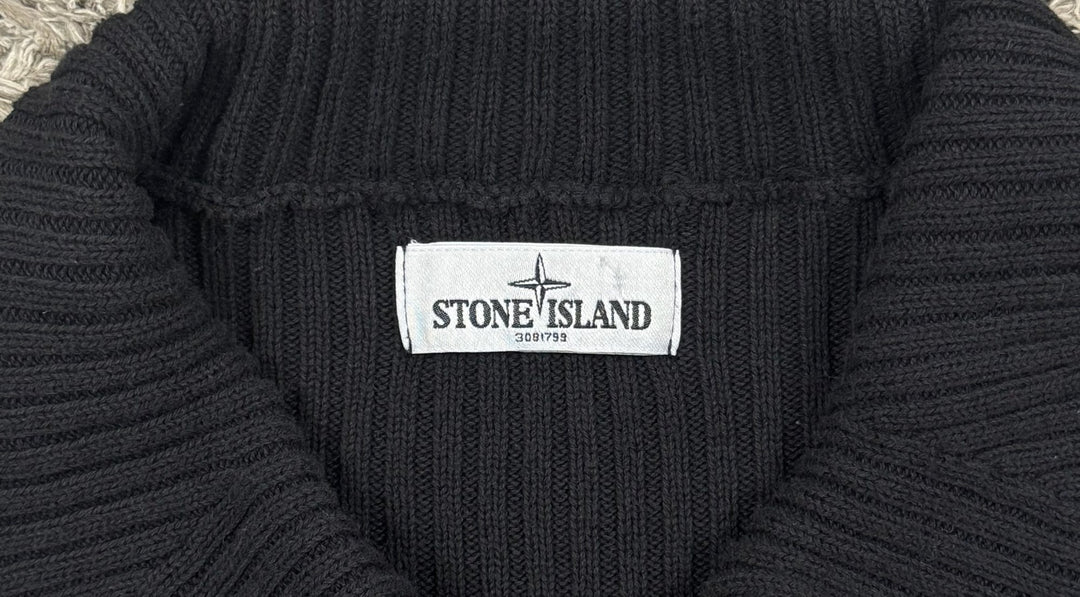 Stone Island maglione in cotone full zip