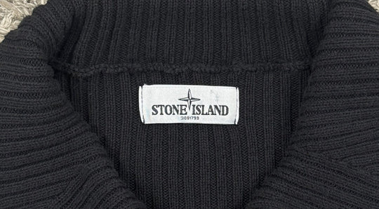 Stone Island maglione in cotone full zip