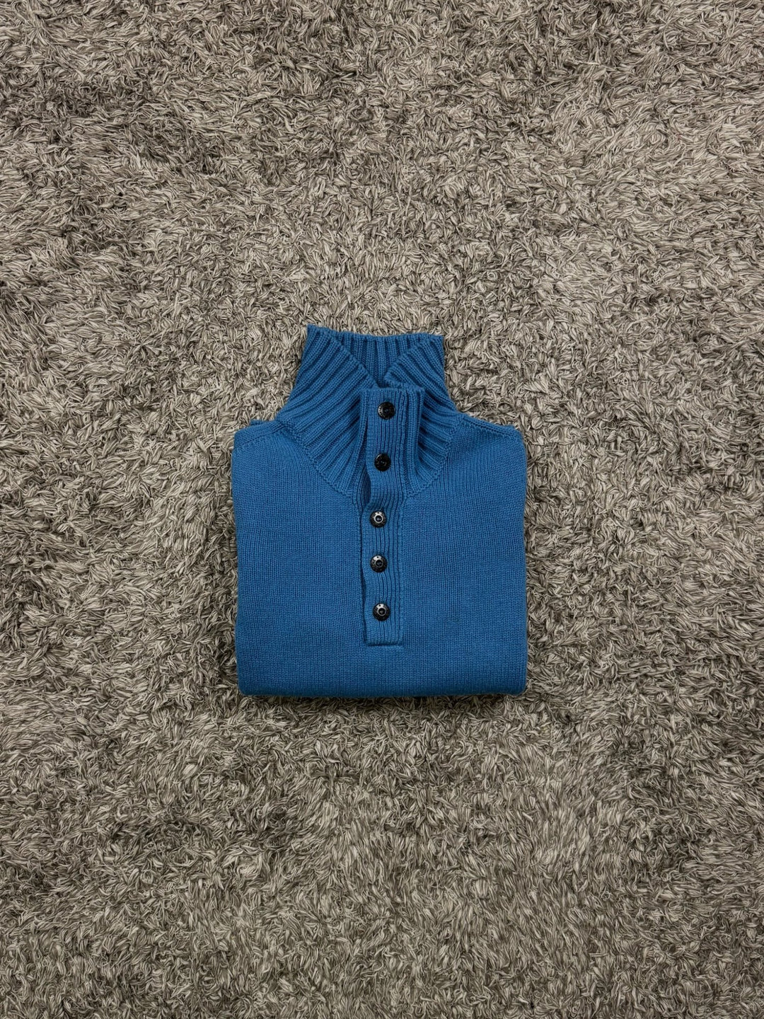 Stone Island maglione half zip con bottoni