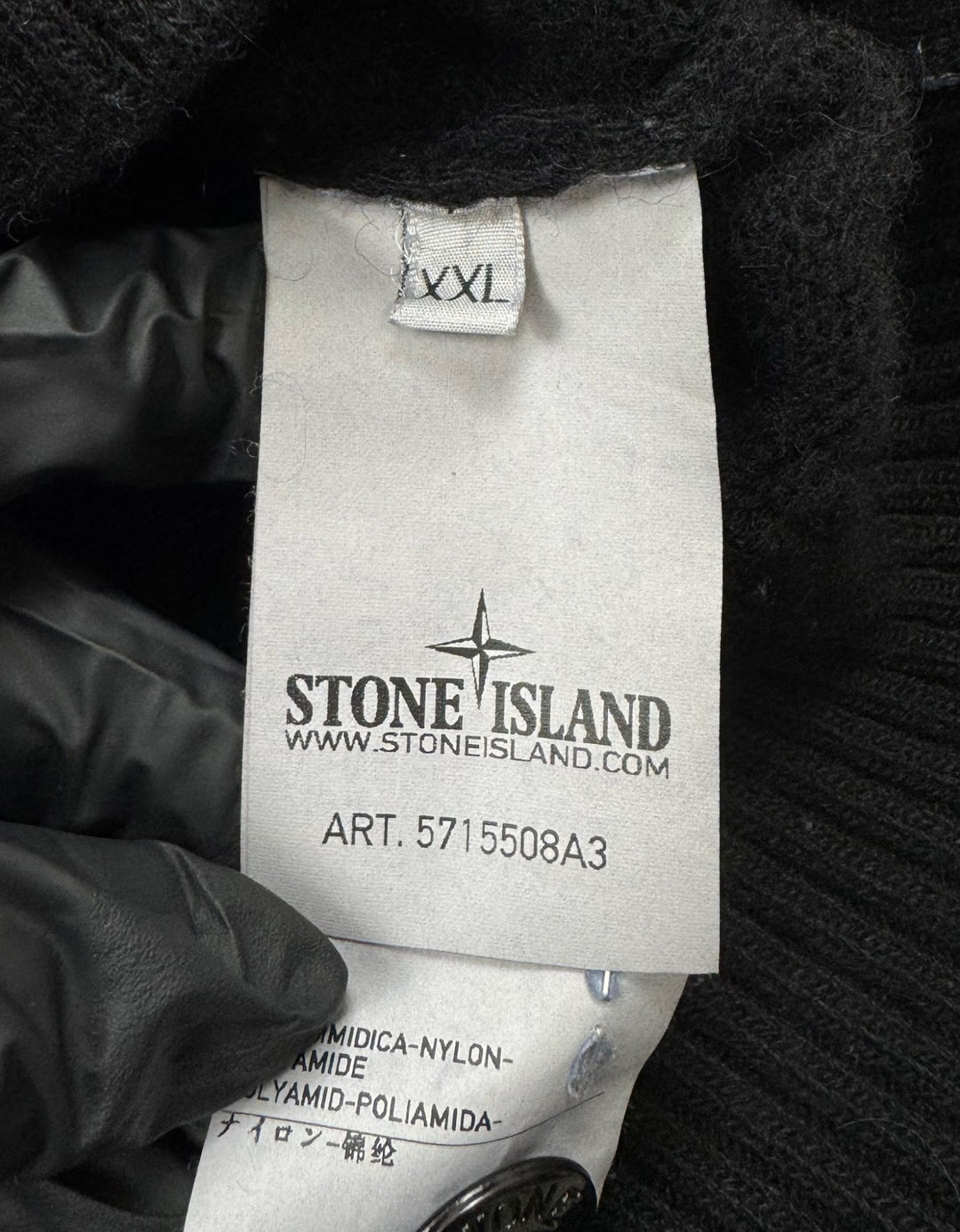 Stone Island maglione con zip e bottoni