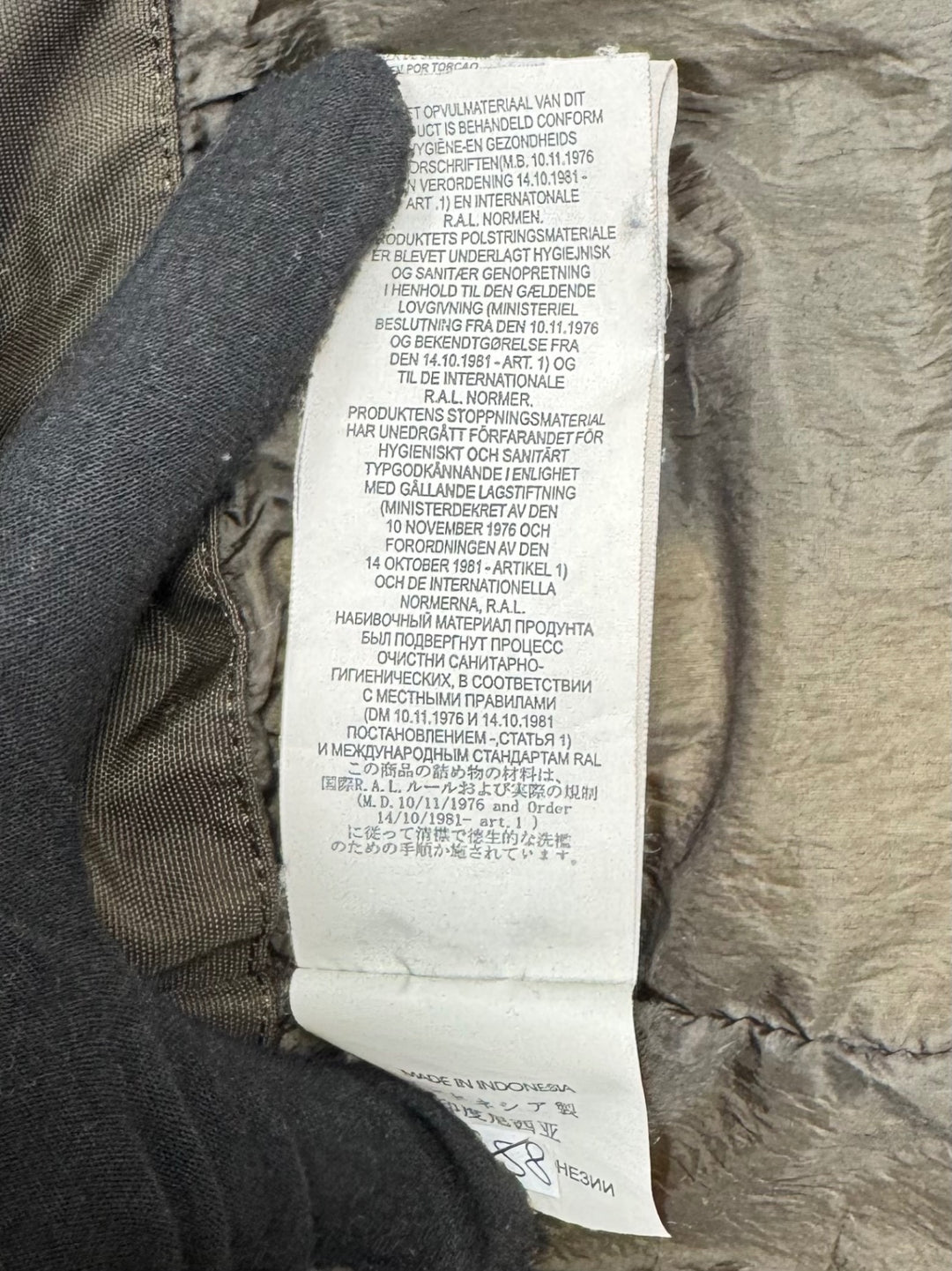 Stone Island Garment Dyed Down