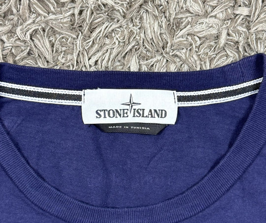 Stone Island T-shirt con stampa laterale