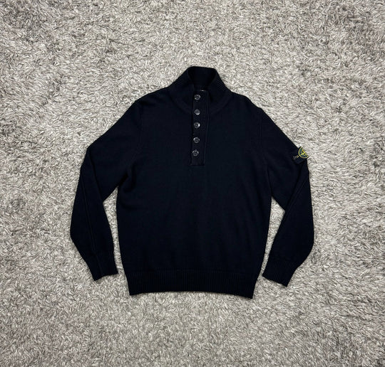 Stone Island maglione con zip e bottoni