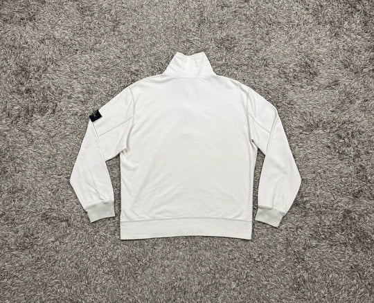 Stone Island felpa half zip con bottoni