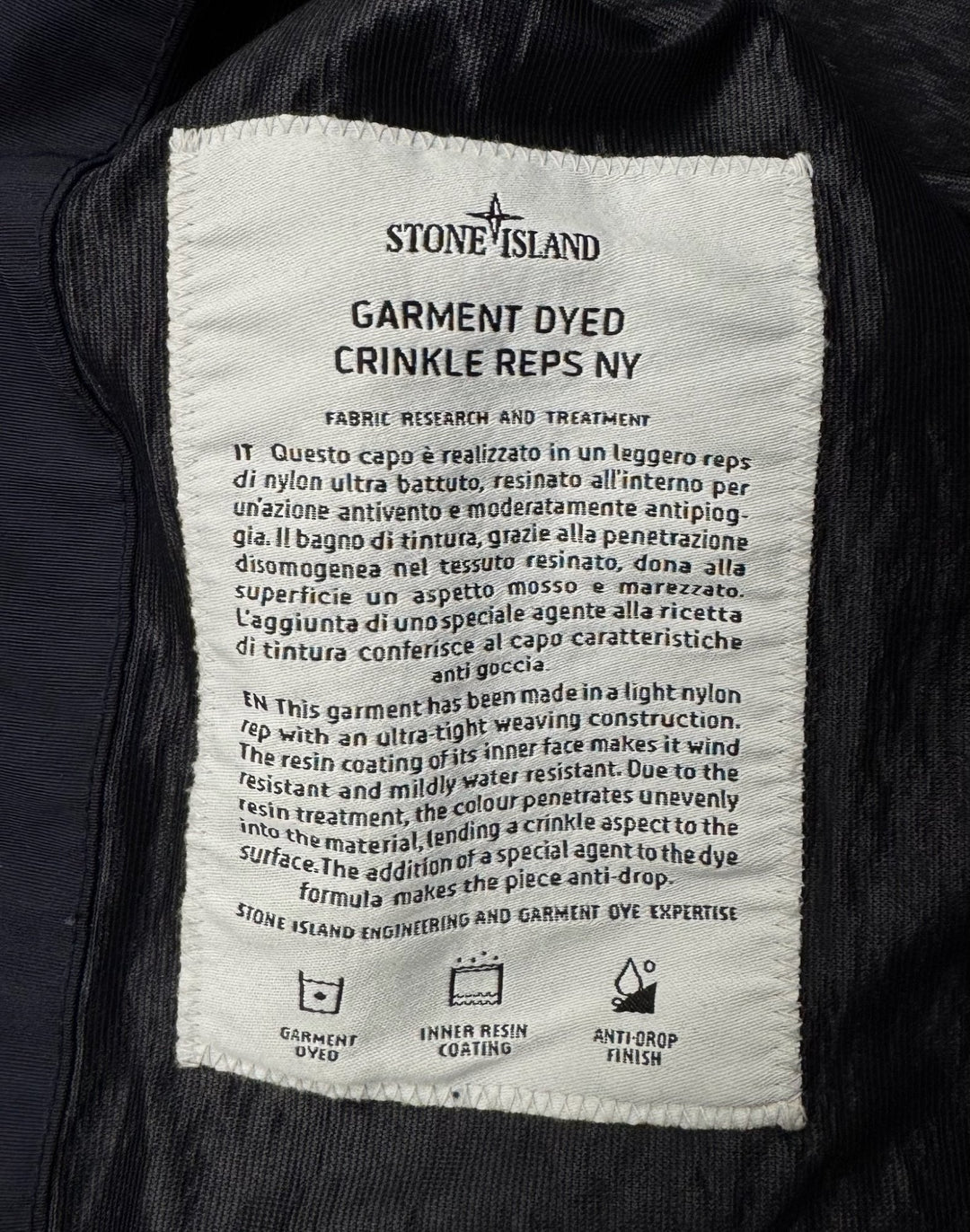 Stone Island Crincke Reps