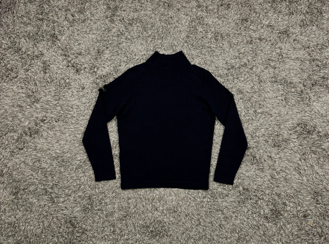 Stone Island maglione in lana half zip