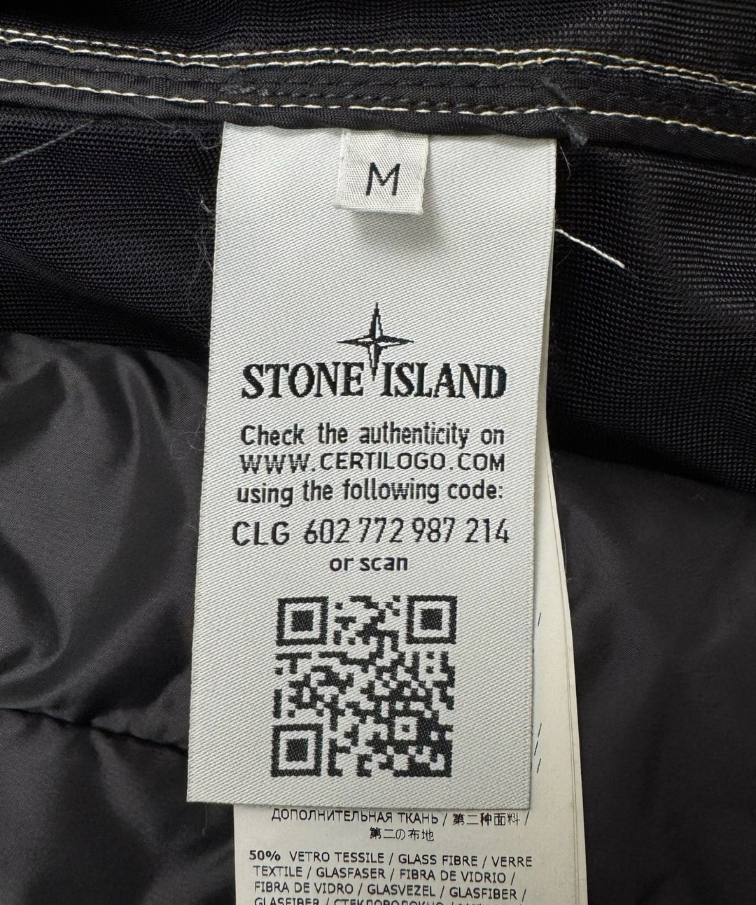 Stone Island Iridescent Coating Tela