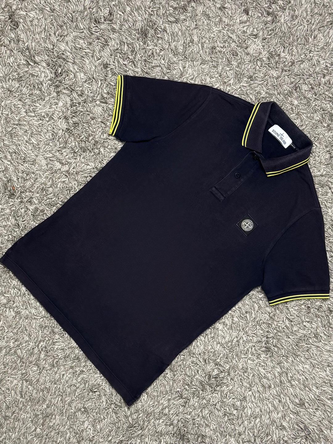 Stone Island polo dettagli gialli