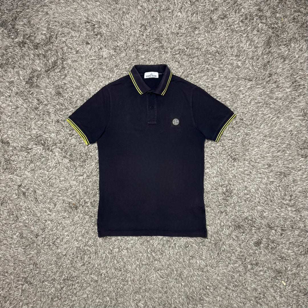 Stone Island polo dettagli gialli