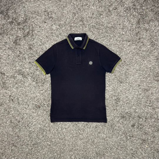 Stone Island polo dettagli gialli
