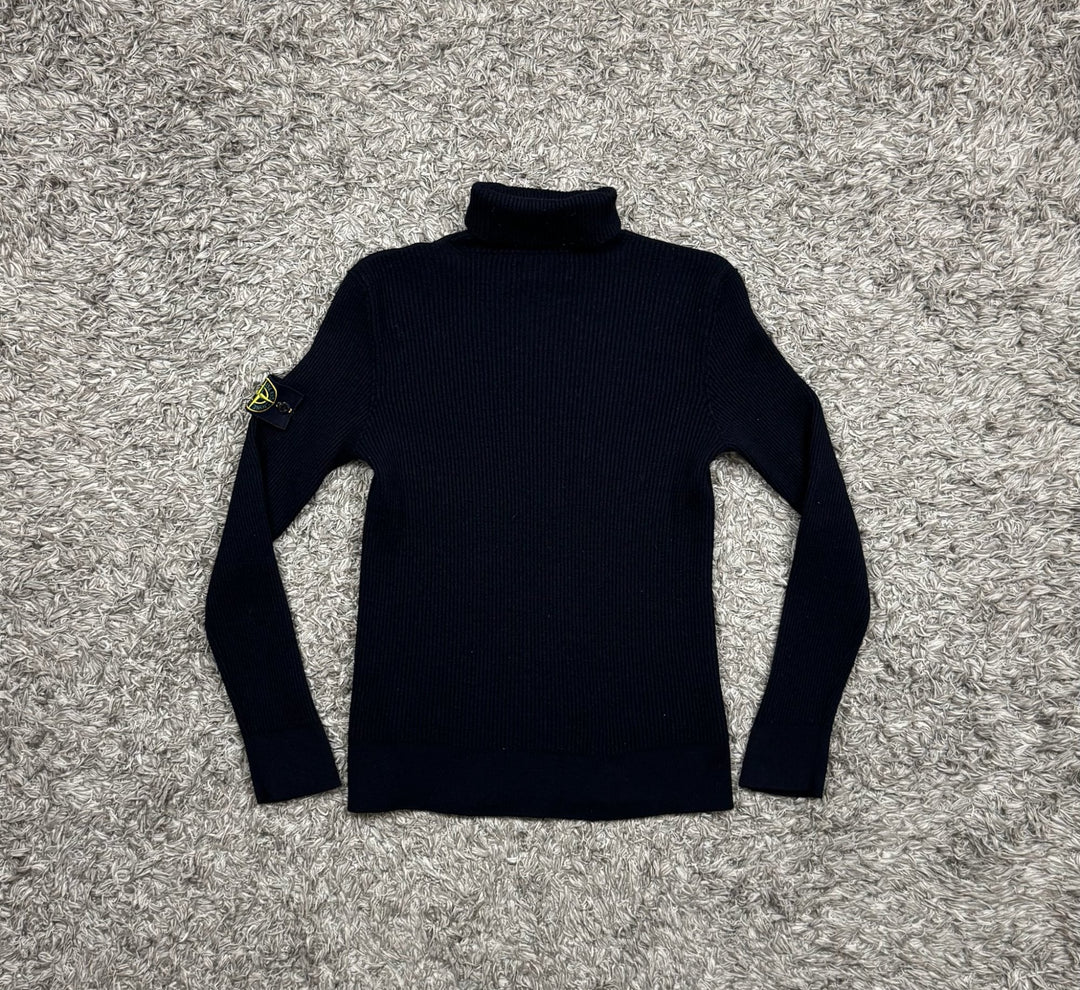 Stone Island maglione dolcevita a coste