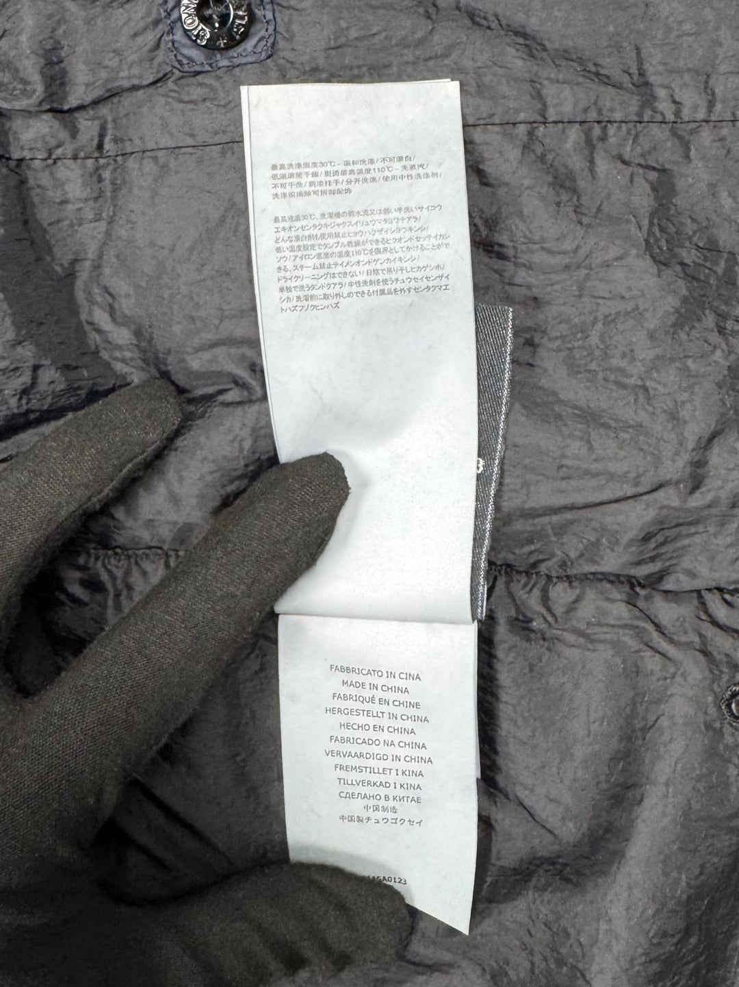 Stone Island Garment Dyed Crinkle Reps NY
