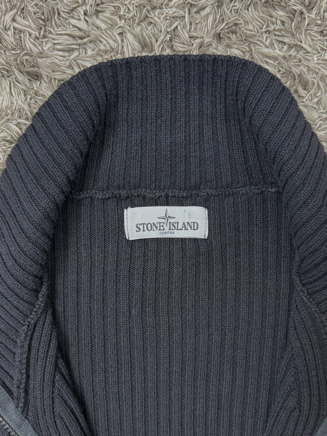 Stone Island maglione in cotone full zip