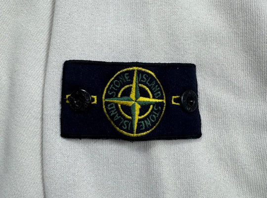 Stone Island felpa half zip con bottoni