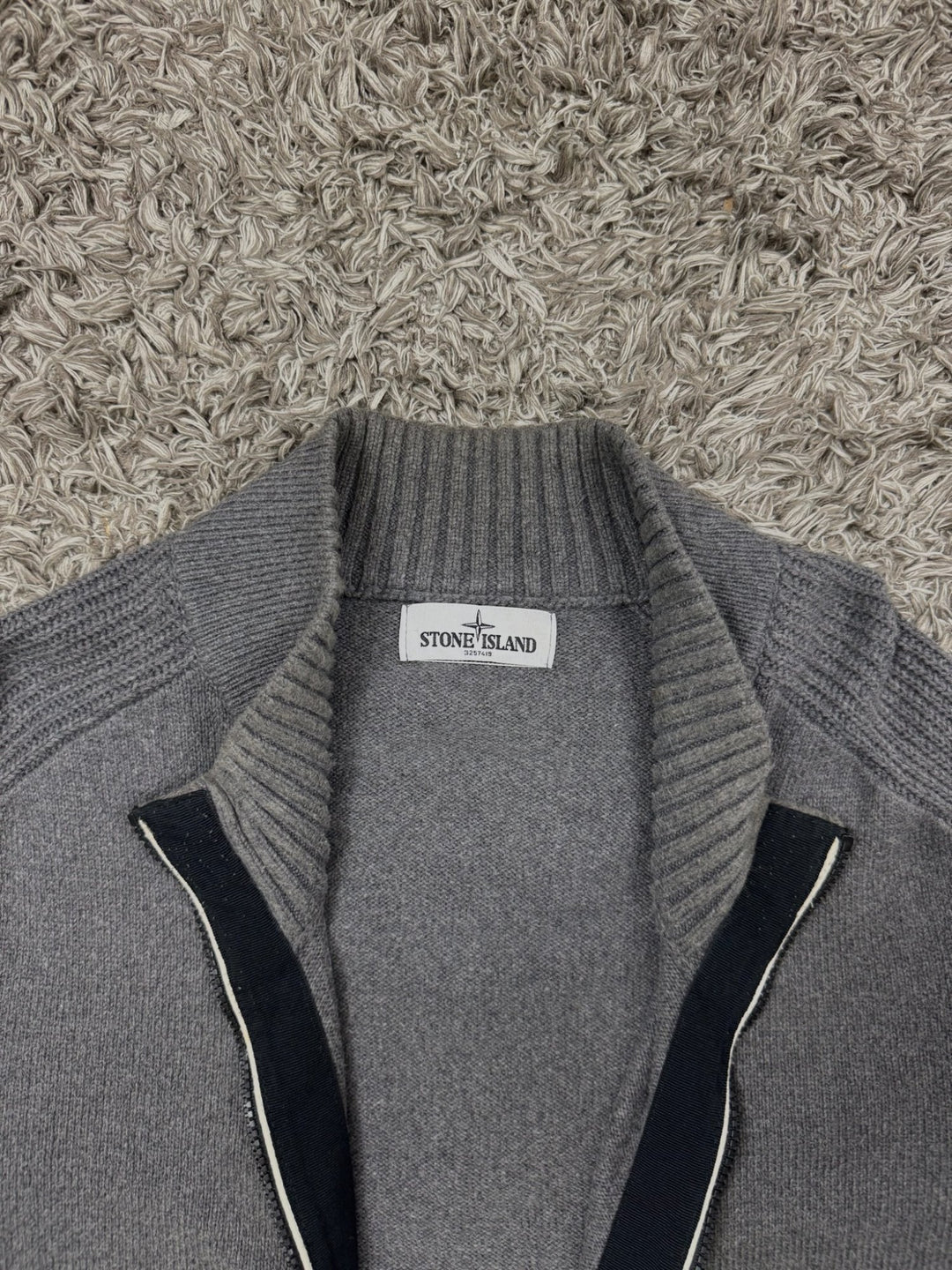 Stone Island cardigan in lana con zip