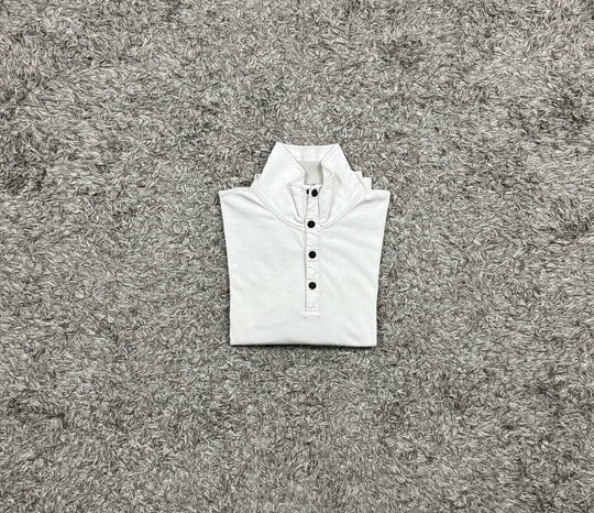 Stone Island felpa half zip con bottoni