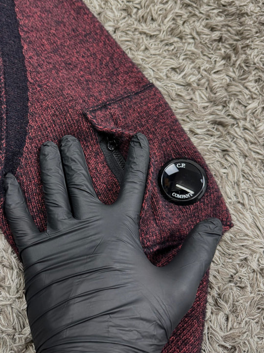 C.P. COMPANY maglione full zip in lana