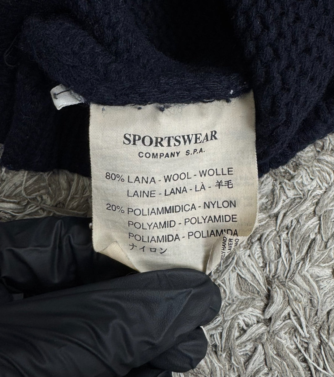 Stone Island maglione in lana collo a v