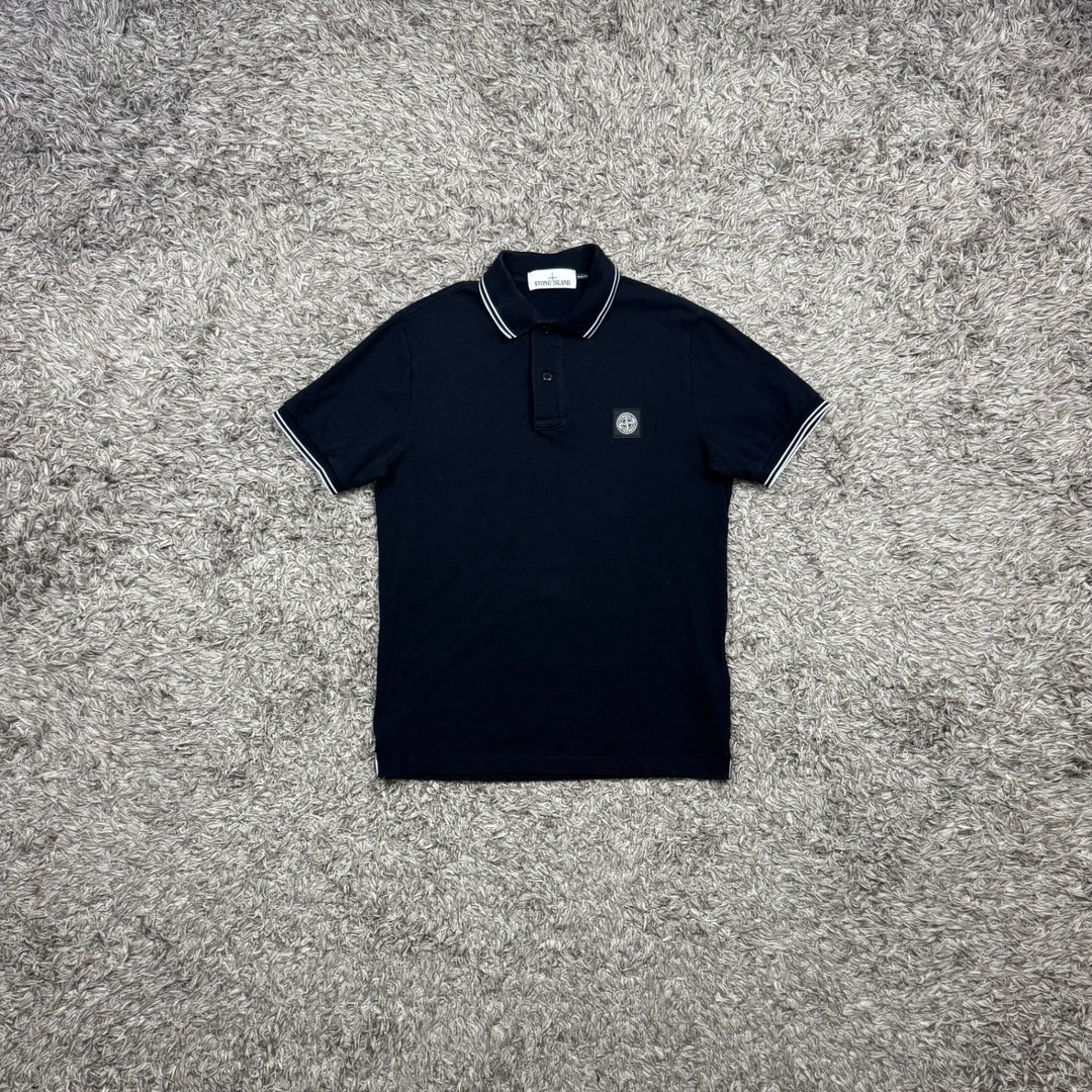 Stone Island polo dettagli bianchi
