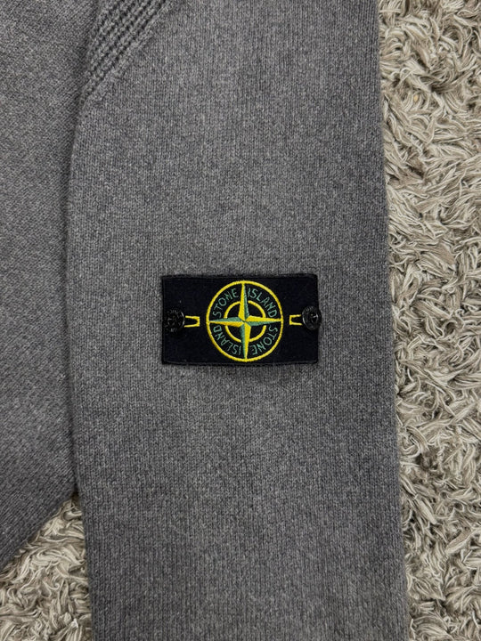 Stone Island cardigan in lana con zip