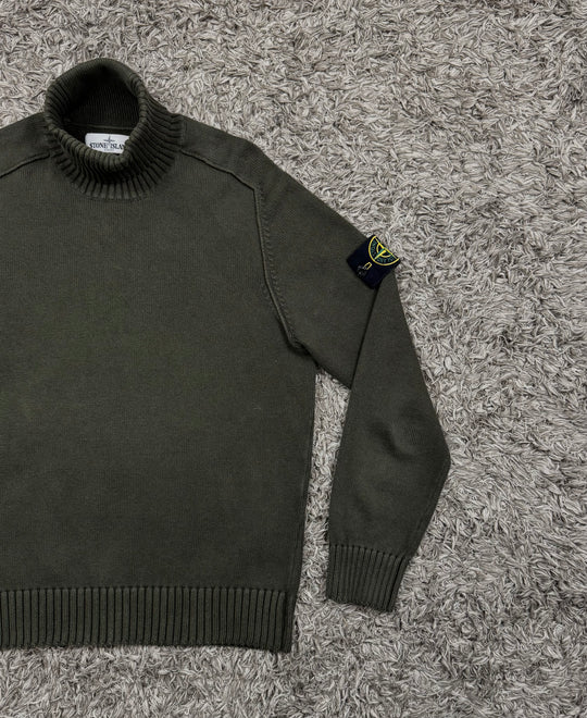 Stone Island maglione dolcevita in cotone