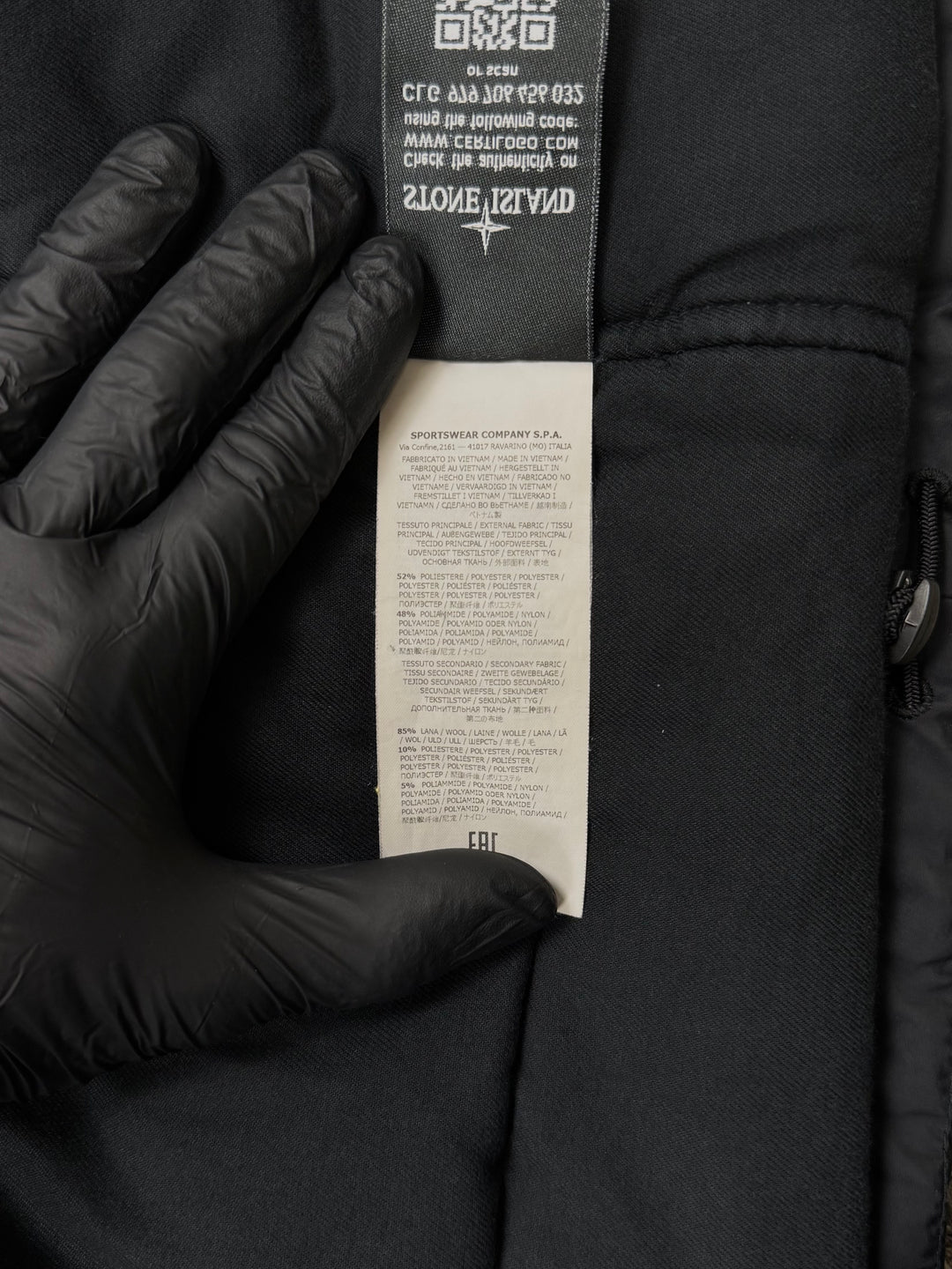 Stone Island parka micro reps in primaloft