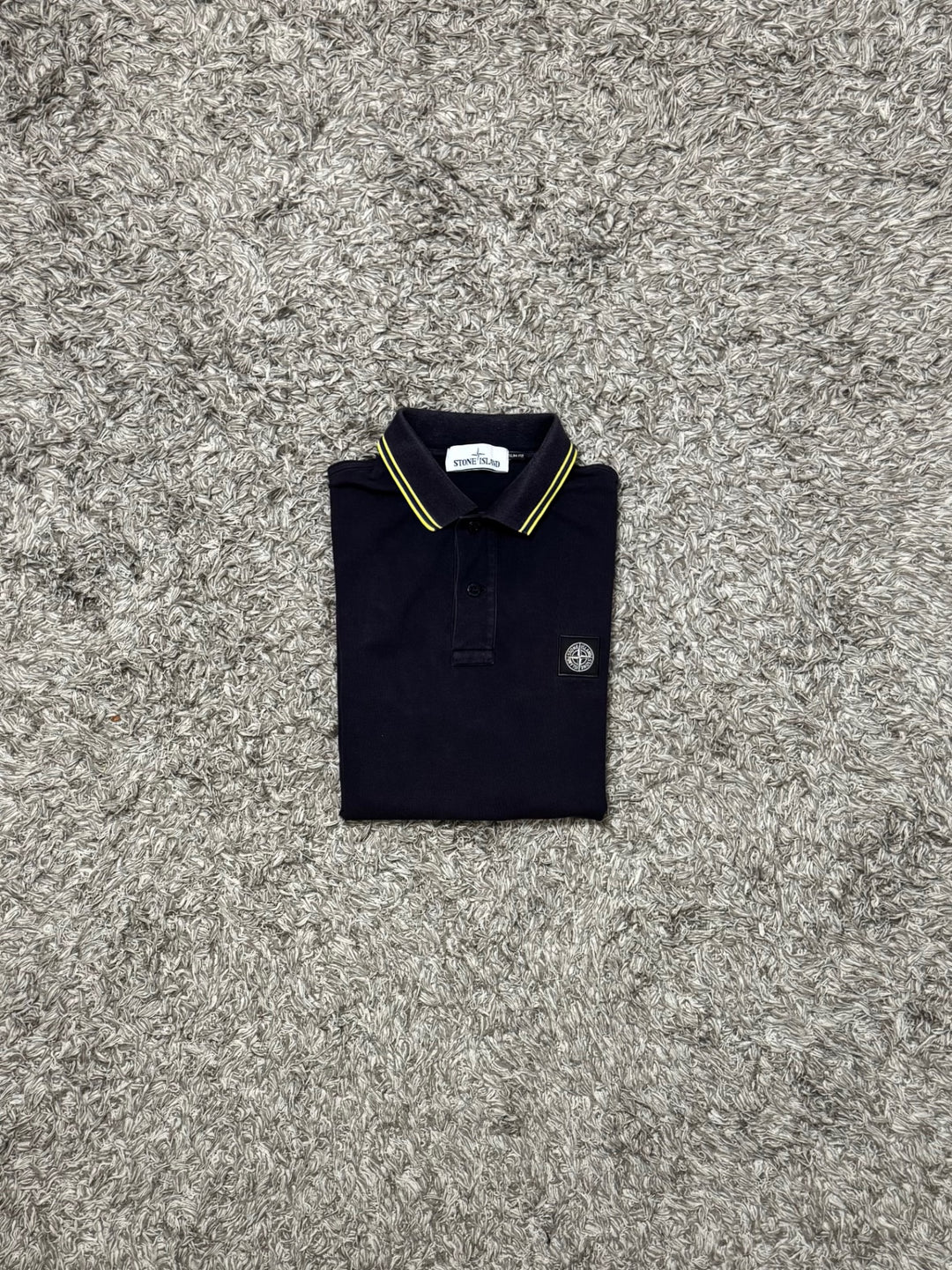 Stone Island polo dettagli gialli