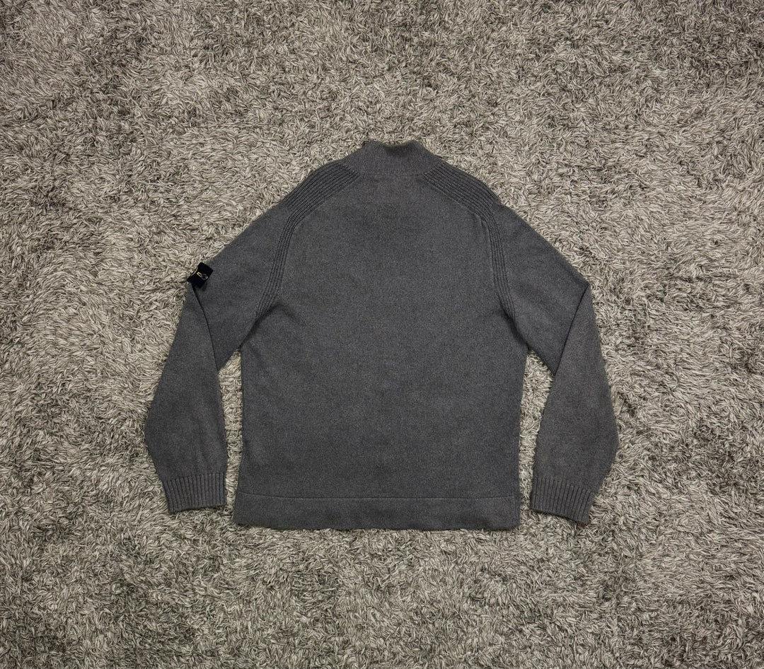 Stone Island cardigan in lana con zip
